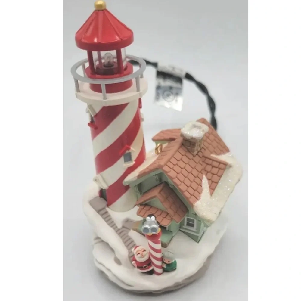 Hallmark Lighthouse Greetings Ornament Vintage 2003 Magic Series Grandmillennial